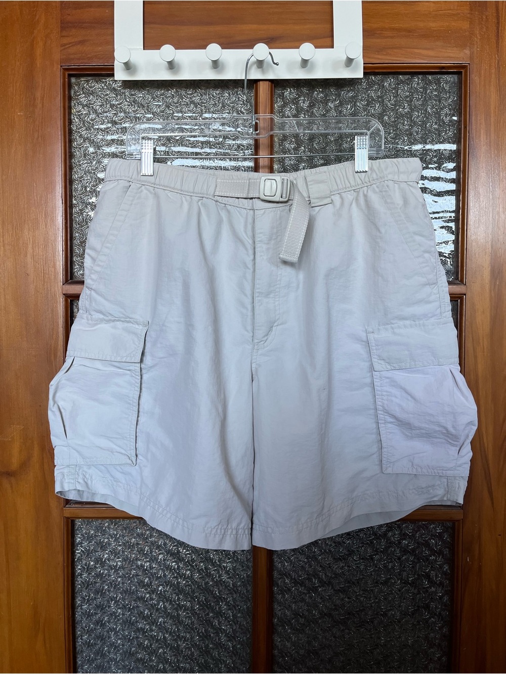 90s vintage Land's End belted cargo shorts